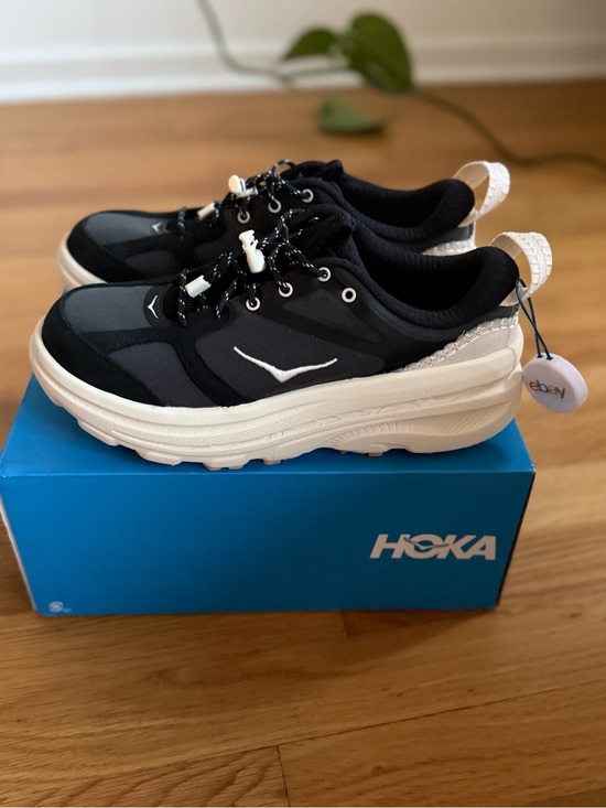 Hoka Shoes - HOKA Bondi B3LS Black Alabaster Sneaker